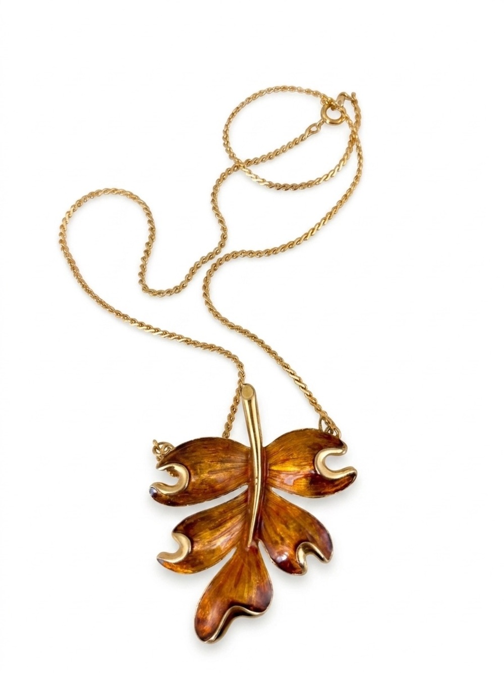 Gloss Enamel Leaf 🍁 Necklace